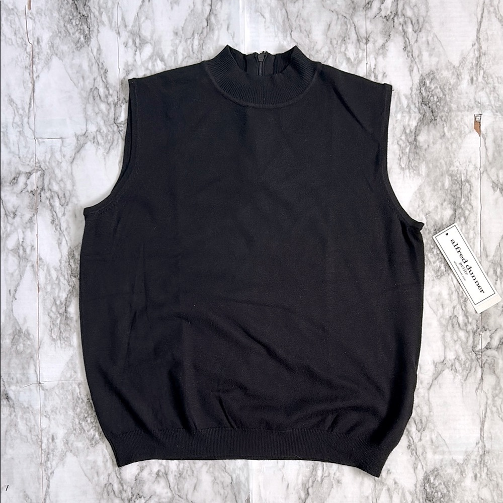 Alfred Dunner NWT women’s size large petite mock neck sleeveless sweater vest